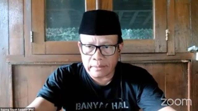 Ketua Indonesia Police Watch (IPW) Sugeng Teguh Santoso. FOTO/Tangkapan Layar