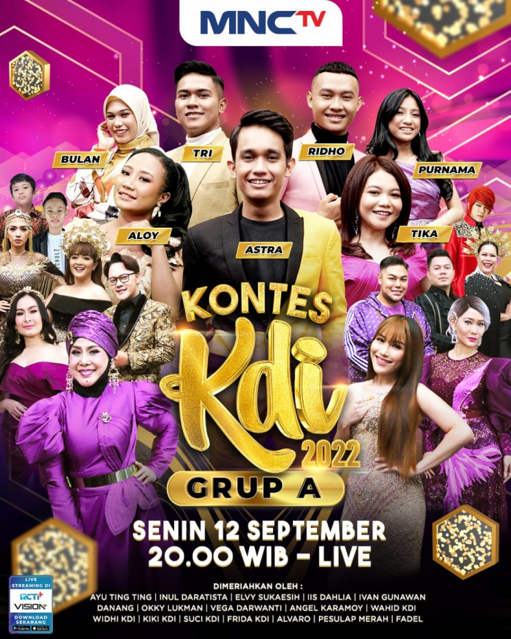 Kontes KDI 2022 Dimulai Malam Ini! Berikut Deretan Peserta dari Group A