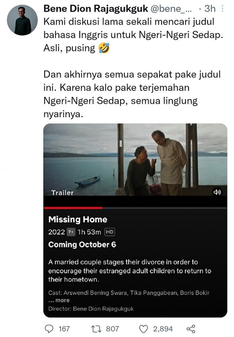 Bakal Tayang di Netflix Internasional, Film Ngeri-Ngeri Sedap Ganti Judul Bahasa Inggris