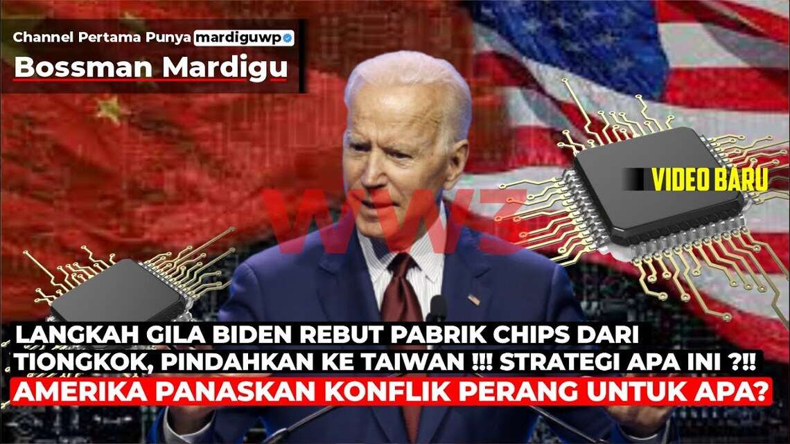 Solusi Inflasi yang Perang!, Si Kakek Tua Biden Terus Panasi Konflik di Taiwan dan Ukraina. FOTO/Youtube/Mardigu Wowiek