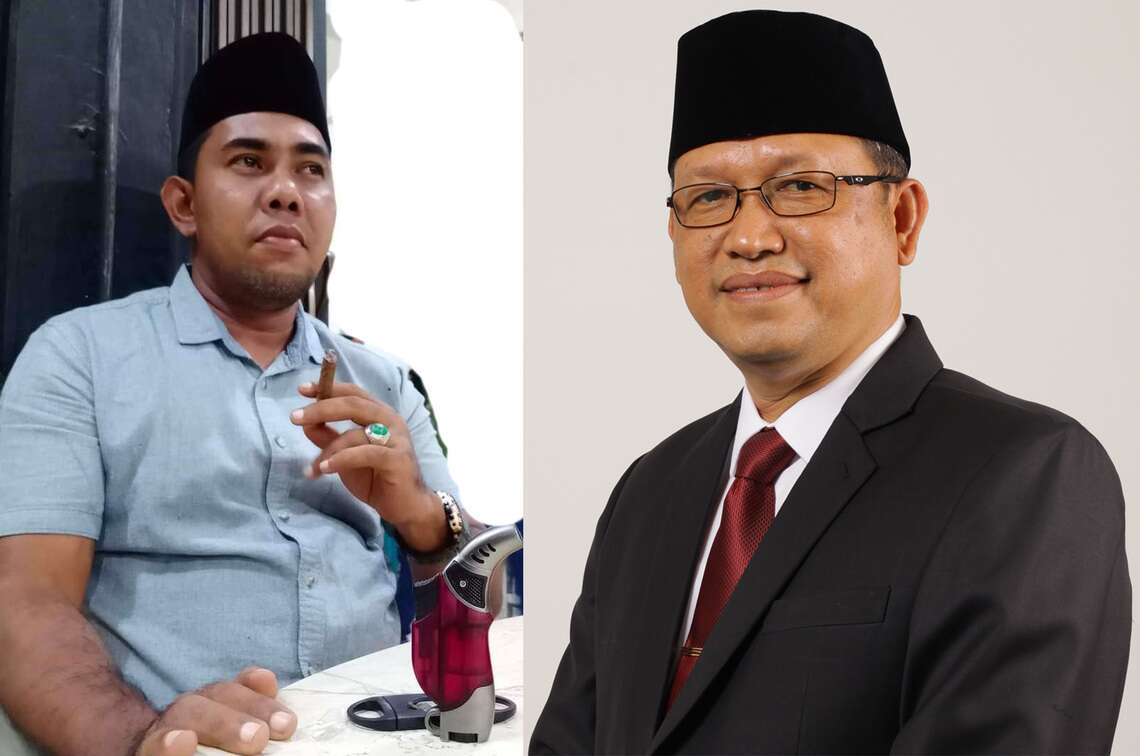 Mantan Pensus Gubernur Irwandi Yusuf - Nova Iriansyah yang juga Pengusaha Sigar asal Bireuen, James NKRI alias Zulfan (kiri), Dosen USK yang menjabat Komisaris Independen PT. Bank Aceh Syariah (BAS), Mirza Tabrani. FOTO/Kolase