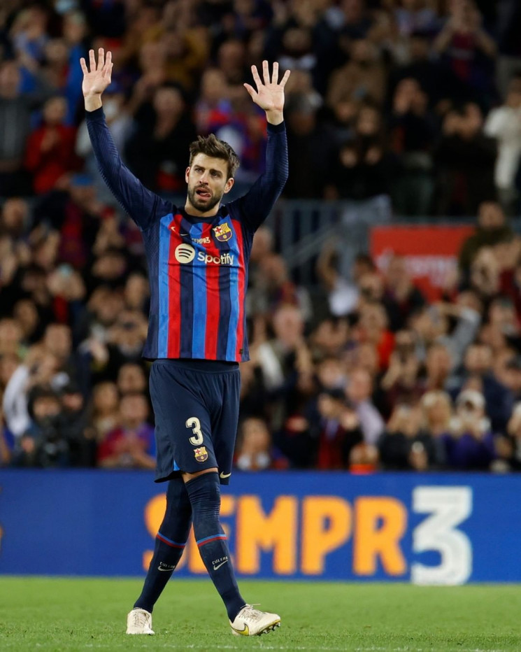 Gerard Pique di laga terakhir bersama FC Barcelona