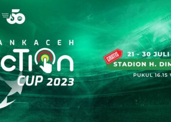 Bank Aceh Action Cup 2023 - Semifinal di Stadion Dimurthala, Kota Banda Aceh. IMAGE/Dok. BAS