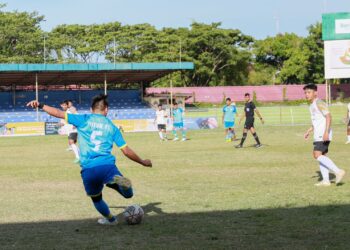 Laga babak penyisihan Bank Aceh Action Cup 2023 di Stadion H. Dimurthala, Kota Banda Aceh. FOTO/Dok. BAS