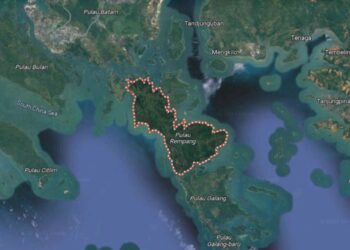 Pulau Rempang. FOTO/Google Map. Ⓒ Hak Cipta Foto di atas dikembalikan sesungguhnya kepada Pemilik Foto