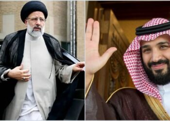 Putra Mahkota Arab Saudi Mohammed bin Salman (kanan), Presiden Iran Ebrahim Raisi (kiri). FOTO/Kolase. Ⓒ Hak cipta foto di atas dikembalikan sesungguhnya kepada pemilik foto