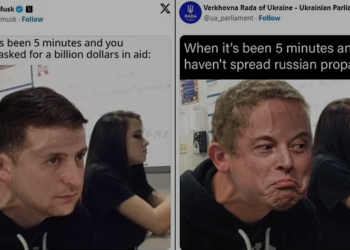 Elon Musk Olok-olok Zelensky: Unggah Foto Pria Stres yang Mengemis Bantuan 1 Miliar Dolar. FOTO/Tangkapan Layar. Ⓒ Hak cipta foto di atas dikembalikan sesungguhnya kepada pemilik foto