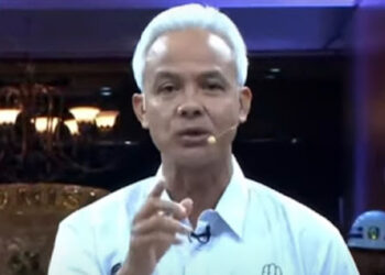 Capres nomor urut tiga, Ganjar Pranowo. FOTO/Tangkapan Layar. Ⓒ Hak cipta foto di atas dikembalikan sesungguhnya kepada pemilik foto