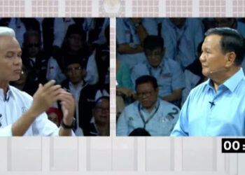 Dicecar Ganjar Soal HAM, Prabowo: Masalah Ini Ditangani Cawapres Anda