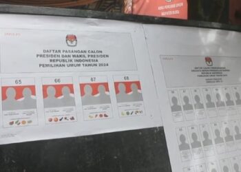 Heboh Simulasi Surat Suara Empat Paslon Capres-Cawapres, KPU Bilang Begini