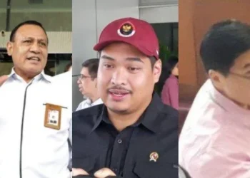 Pada hari Rabu (13/3/2024), Pengadilan Negeri Jakarta Selatan akan kembali menggelar praperadilan terkait penyidikan kasus hukum yang melibatkan mantan Ketua Komisi Pemberantasan Korupsi (KPK) Firli Bahuri, Menteri Pemuda dan Olahraga (Menpora) Dito Ariotedjo, hingga Crazy Rich Surabaya Budi Said. FOTO/Kolase. Ⓒ Hak cipta foto di atas dikembalikan sesungguhnya kepada pemilik foto