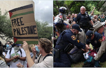 Puluhan Mahasiswa Ditangkap Kepolisian Texas Buntut Demo Anti Israel, Wartawan Dibanting dan Diusir