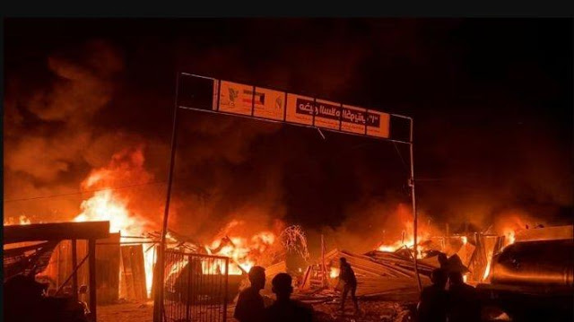 45 Warga Palestina Dibom di Tenda Pengungsi, Israel Salahkan Tangki Bahan Bakar di Rafah