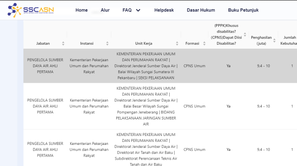 SKD Sebentar Lagi, Ini Cara Cek Jumlah Pesaing Tiap Formasi CPNS 2024