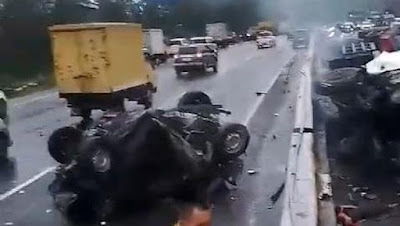 Polda Jabar: 19 Kendaraan Terlibat Kecelakaan di Tol Cipularang, 1 Orang Meninggal