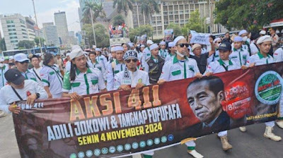 Aksi 411 di Monas: Minta Jokowi Bertanggung Jawab atas Kasus KM 50