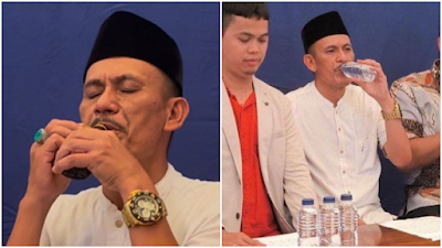 'Uhuk-uhuk' Arsin Kades Kohod Ngaku Lagi Sakit, Tenggak Obat Batuk Saat Konpers