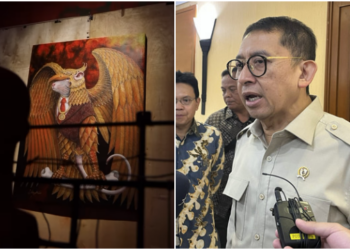 Menteri Kebudayaan, Fadli Zon saat di Akademi Militer (Akmil) Magelang, Jawa Tengah, Rabu, 26 Februari 2025. FOTO/Kolase. Ⓒ Hak cipta foto di atas dikembalikan sesungguhnya kepada pemilik foto