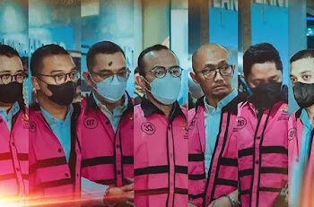 Para tersangka korupsi atau diduga maling di PT Pertamina diantaranya, Direktur Utama Pertamina Patra Niaga (PPN) Riva Siahaan, Direktur Optimasi Feedstock & Produk PT Kilang Pertamina Internasional (KPI) Sani Dinar Saifuddin dan Direktur PT Pertamina Internasional Shipping Yoki Firnandi. Kemudian Direktur Pemasaran Pusat dan Niaga PT Pertamina Patra Niaga Maya Kusmaya, VP trading operation PT Pertamina Patra Niaga Edward Corne dan VP Feedstock Management PT KPI Agus Purwono. FOTO/Net. Ⓒ Hak cipta foto di atas dikembalikan sesungguhnya kepada pemilik foto