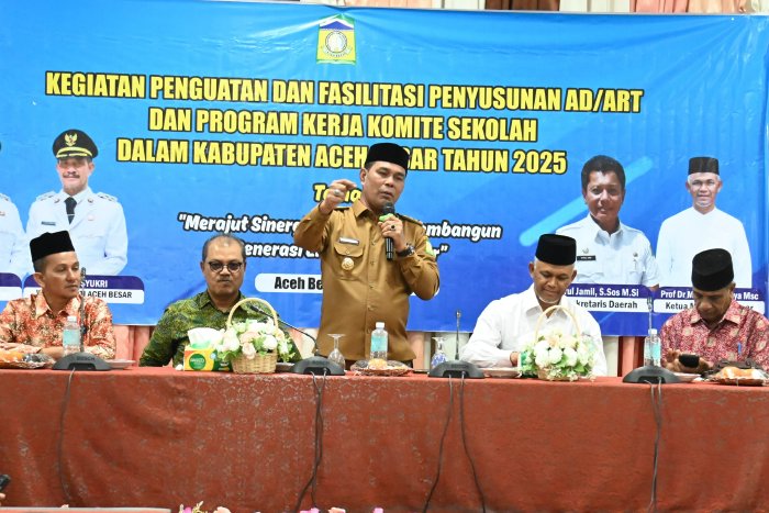 Bupati Aceh Besar Buka Penguatan Penyusunan AD/ART dan Proker Komite Sekolah