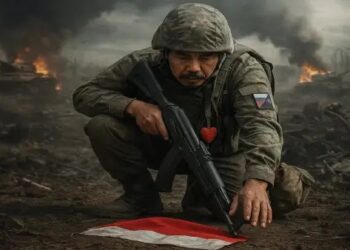 Satriya Arta Kumbara, eks marinir yang jadi tentara bayaran di Rusia dan berperang melawan Ukraina. FOTO/ChatGPT. Ⓒ Hak cipta foto di atas dikembalikan sesungguhnya kepada pemilik foto