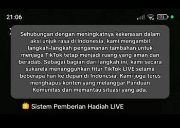 TikTok Tangguhkan Fitur Live di Indonesia Buntut Ricuh di Sejumlah Daerah