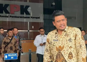 Gubernur Sumatera Utara, Bobby Nasution saat berada di Gedung Merah Putih Komisi Pemberantasan Korupsi (KPK). FOTO/Net. Ⓒ Hak cipta foto di atas dikembalikan sesungguhnya kepada pemilik foto