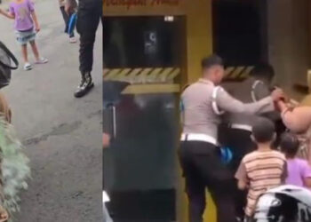 Emak-emak di Sragen Nekat Siram Polisi Pakai Bensin, Bripka Johan Dilarikan ke Rumah Sakit