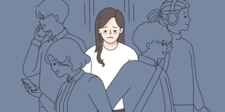 Ilustrasi Kesepian di Tengah Keramaian. FOTO/Pinterest. Ⓒ Hak cipta foto di atas dikembalikan sesungguhnya kepada pemilik foto