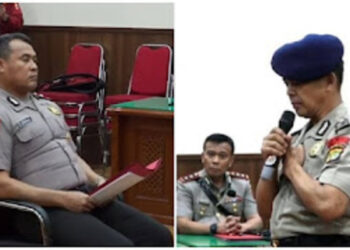 Sidang Komisi Kode Etik Profesi (KKEP) Polri kembali mengungkap fakta mengejutkan soal kasus tewasnya pengemudi ojek online (Ojol), Affan Kurniawan akibat terlindas kendaraan taktis (rantis) Brimob saat demo berujung ricuh pada 28 Agustus 2025. FOTO/Kolase. Ⓒ Hak cipta foto di atas dikembalikan sesungguhnya kepada pemilik foto