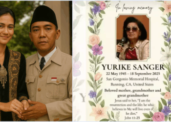 Yurike Sanger, istri ketujuh Presiden Soekarno meninggal dunia dalam usia 80 tahun, pada Rabu, 17 September 2025. FOTO/Net. Ⓒ Hak cipta foto di atas dikembalikan sesungguhnya kepada pemilik foto