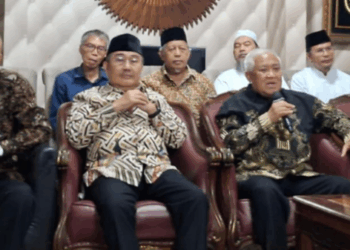 Inisiator Koalisi Aksi Menyelamatkan Indonesia (KAMI) Prof Din Syamsuddin dalam acara bincang-bincang bersama tokoh-tokoh Muslim dan cendekiawan di Jakarta Selatan, Rabu (3/9/2025). FOTO/Dok. KAMI. Ⓒ Hak cipta foto di atas dikembalikan sesungguhnya kepada pemilik foto