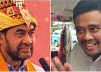 Gubernur Aceh Muzakir Manaf atau akrab dipanggil Mualem (kiri), Gubernur Sumatera Utara (kanan), Bobby Nasution. FOTO/Kolase. Ⓒ Hak cipta foto di atas dikembalikan sesungguhnya kepada pemilik foto