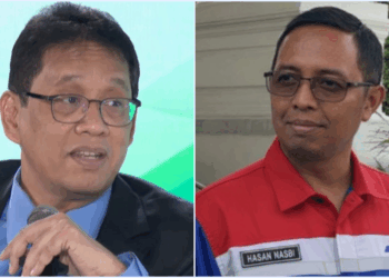 Menteri Keuangan (Menkeu) Purbaya Yudhi Sadewa (kiri), Hasan Nasbi (kanan), Komisaris Pertamina. FOTO/Kolase. Ⓒ Hak cipta foto di atas dikembalikan sesungguhnya kepada pemilik foto