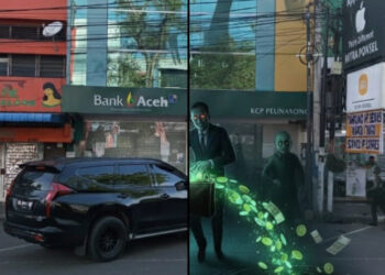 Bank Aceh Syariah Cabang Pembantu Peunayong, Kota Banda Aceh, Provinsi Aceh. FOTO/HAI/Kolase. Ⓒ Hak cipta foto di atas dikembalikan sesungguhnya kepada pemilik foto