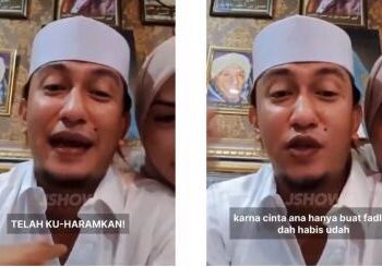 Tangkapan layar di media sosial video memperlihatkan Habib Bahar bin Smith membahas soal rasa cintanya yang besar kepada istri sah, Fadlun Faisal Balghoits. Video ini tersebar usai Helwa Bachmid muncul ke publik. FOTO/Kolase. Ⓒ Hak cipta foto di atas dikembalikan sesungguhnya kepada pemilik foto