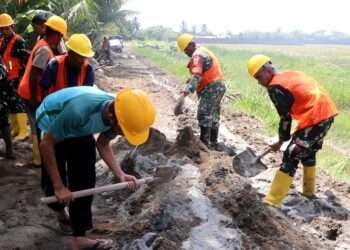 Kodam Iskandar Muda Percepat Pembangunan Irigasi Tersier di Aceh Timur
