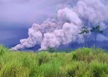 Pusat Vulkanologi dan Mitigasi Bencana Geologi (PVMBG) kembali menaikkan status Gunung Semeru dari Siaga (Level III) menjadi Awas (Level IV). Kenaikan status itu menyusul erupsi dahsyat gunung tertinggi di Pulau Jawa, Rabu (19/11/2025) sore pukul 16.00 WIB. FOTO/Net. Ⓒ Hak cipta foto di atas dikembalikan sesungguhnya kepada pemilik foto