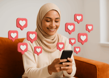 Ilustrasi Seorang wanita Muslim sedang menggunakan Jejaring Sosial muslim yang diberinama Salam. FOTO/Net. Ⓒ Hak cipta foto di atas dikembalikan sesungguhnya kepada pemilik foto