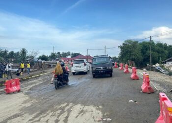 Jembatan Krueng Meureudu Sudah Bisa Dilewati