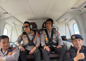 Kapolda Aceh Patroli Udara, Pastikan Jalur Darat Sumut-Aceh Aman untuk Distribusi Bantuan