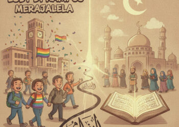 Ilustrasi LGBT Di Kampus Merajalela, Islam Solusinya. FOTO/Google AI. Ⓒ Hak cipta foto di atas dikembalikan sesungguhnya kepada pemilik foto