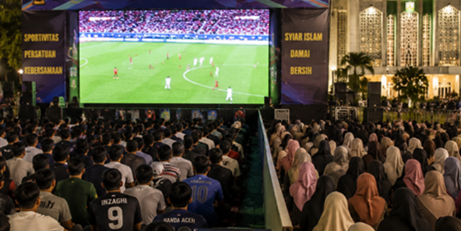 Anggota DPRK Banda Aceh Minta Penonton Pria-Wanita Dipisah saat Nobar Piala Dunia