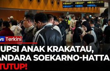 Sebaran Abu Vulkanik Anak Krakatau Lumpuhkan Penerbangan di Bandara Soekarno-Hatta